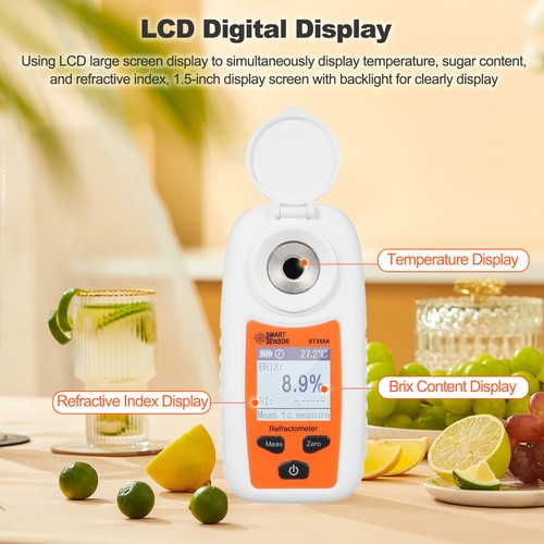 Rifrattometro lcd digitale - rifrattometro,