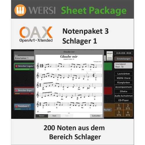 Wersi oax pacchetto spartiti - wersi, 3
