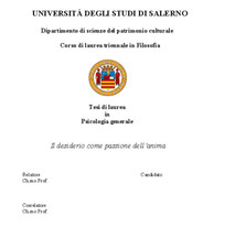 TESI DI LAUREA IN FILOSOFIA A. A. 2013-14