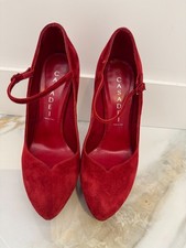 Casadei scarpe donna tacco colore rosso pelle taglia 36 ottime condizioni