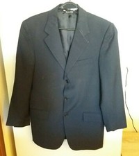 ANGELICO giacca blazer uomo blu scuro tg. S completo vintage lana made in Italy