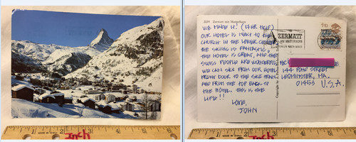 Cartolina svizzera zermatt mit - svizzera,