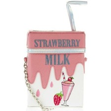 Women Girl Milk Box Shoulder Crossbody Bag Casual for Mobile Phone Money Keys