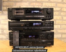 Componenti stereo DENON HI-FI con telecomando RICONDIZIONATO perfettamente funzionante 