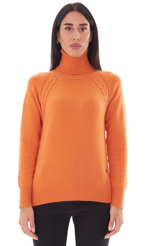Maglia dolcevita white wise - maglia,