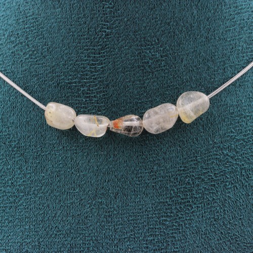 Collana perle quarzo a - perle,