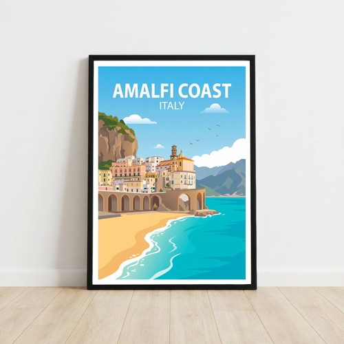 Poster viaggio costiera - da,