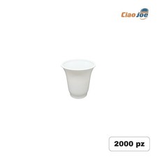 Bicchieri di Plastica 80 ml bianchi caffè espresso bar bicchierini 2000 pz