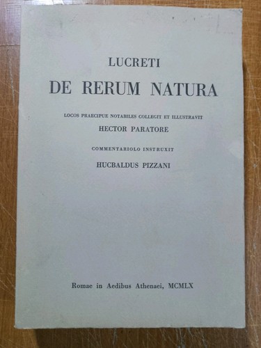 Lucrezio rerum natura - lucrezio,