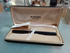 [NC] Penna Stilografica Aurora Marco Polo black placcate oro