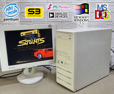 Pentium 133mhz PC AT DOS Computer Vintage Retro gaming MS-Dos 6.22 Windows 3.11