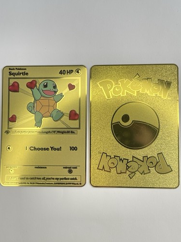 Shiggy pokemon carta metallo - shiggy,