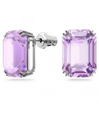 Orecchini a buco Swarovski Millenia viola rodio  5638493