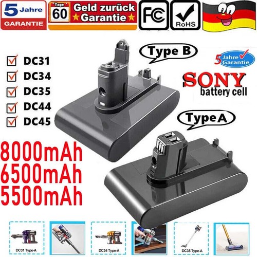 Batteria 8000 mah per dyson - mah,