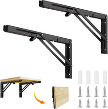 2 Pezzi 400Mm Staffe Pieghevoli per Mensole, Staffe Pieghevoli per Tavolo Da Mur