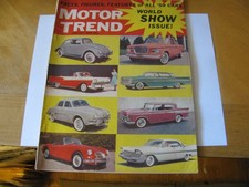 1959 MOTOR TREND AUTO MAGAZINE