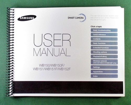 Samsung wb150 150f manuale - samsung,