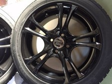 Set di 4 Cerchi in Lega IWD-OROBICA LINE 6,5 x 15 H2 ET 35 - Gloss Black - Nero