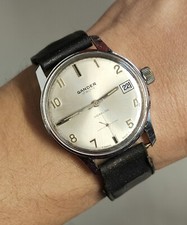 ANTICO OROLOGIO POLSO Gander Incabloc ANNI 60 Unitas 6425 OLD WRIST WATCH montre