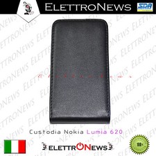 Custodia Cover Fodero Nokia lumia 620 verticale Modello Flip