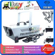 MACCHINA DEL FUMO wireless 1200 WATT VERSIONE PROFESSIONALE TELECOMANDO SMOKE