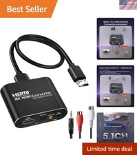 Convertitore Estrattore Audio HDMI ARC 4K@60Hz con Uscite Toslink e 3.5mm