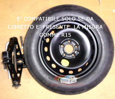 Ruotino di scorta 15 Fiat 500L
