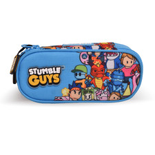 Astuccio Portapenne Oval Azzurro Stumble Guys Tinta Unita - Novità 2025/2026