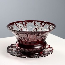 Vaso con Piatto Antico Vetro