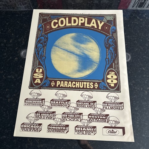 Coldplay paracadute 2001 - coldplay,