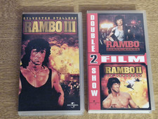 2 VHS Film RAMBO 3 e RAMBO 1/2 - 2002 Sylvester Stallone UNIVERSAL
