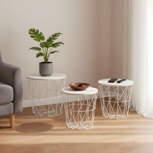 Set tavolini metallo - set, 3