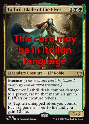 Mtg lathril blade the - mtg,