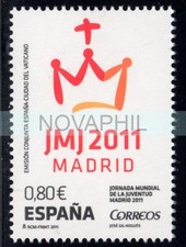SPAGNA 2011 -  GIORNATA GIOVENTU'  CONGIUNTA CON VATICANO ** MNH