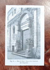 stampa antica MOLA DI BARI PORTA DELLA CATTEDRALE  1899
