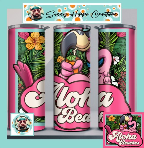 Bicchiere skinny aloha spiagge - aloha,