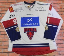 MAGLIA SHIRT TRIKOT ICE HOCKEY GHIACCIO SPORT DEVILS ULM n°91 tg. XL