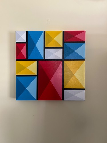 Mondrian anna gora - mondrian, olio