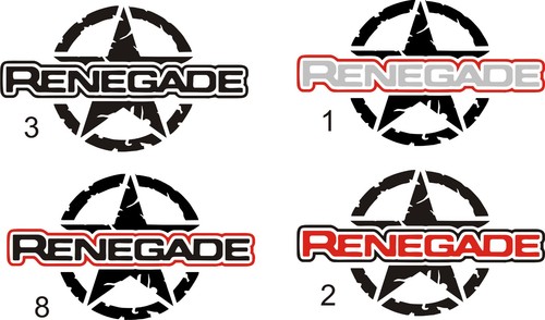 Adesivi renegade vari modelli - vari,