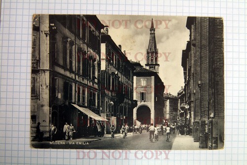 Cartolina modena via - via, emilia