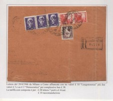 STORIA POSTALE LUOGOTENENZA -