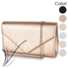 Pochette donna cerimonia clutch borsa piccola elegante borsetta a mano