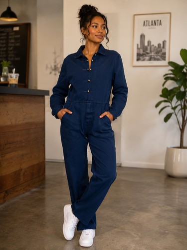 Tuta donna zara blu - zara, denim