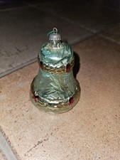 Palla di Natale a forma di campana in vetro soffiato anni 60