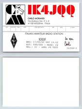 Ham Radio QSL QSO Postcard