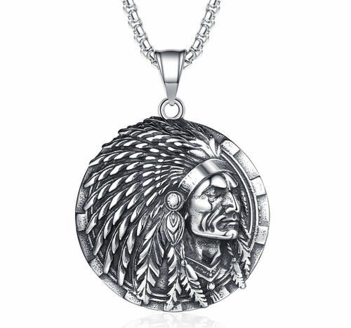Collana indiana ciondolo uomo - indiana,