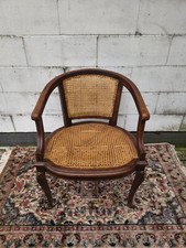 POLTRONA IMPERO, NOCE, PAGLIA DI VIENNA, DIM 60 X 52 H 80 CM