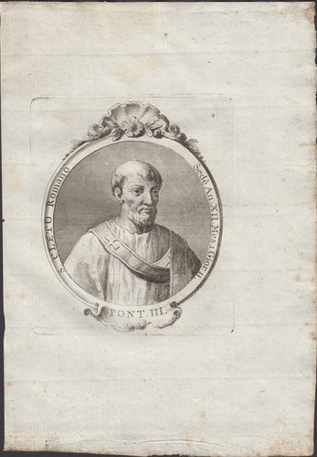Incisione stampa papa cleto - incisione,