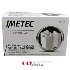 KF1 100 IMETEC ORIGINALE  KIT 3 PEZZI  FILTRO ANTICALCARE CON IONI D'ARGENTO