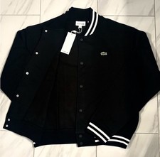 Bomber Lacoste uomo logo nero